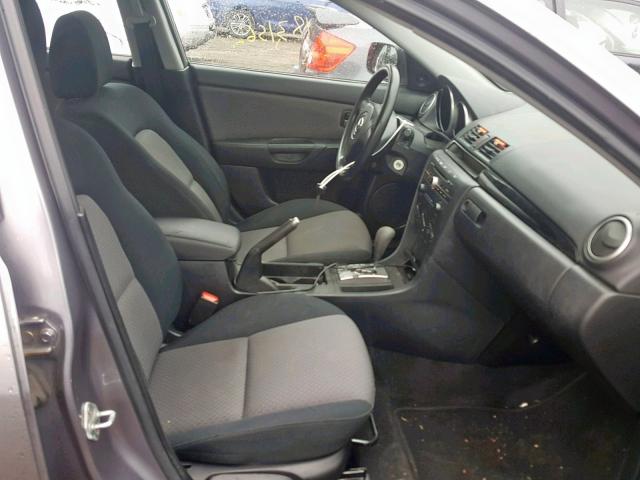 JM1BK12G261409137 - 2006 MAZDA 3 I GRAY photo 5