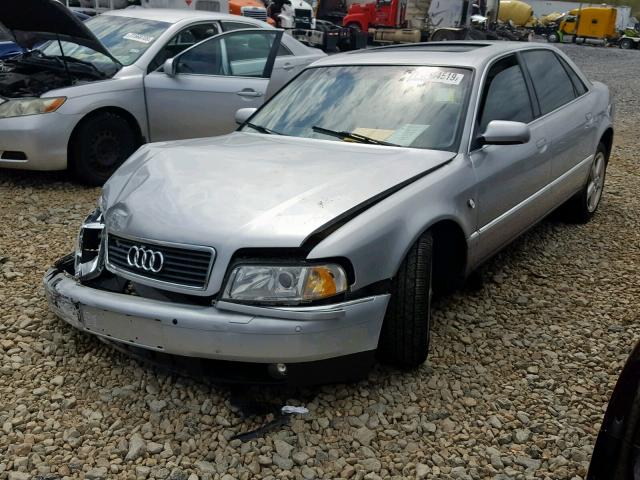 WAUML44D83N000989 - 2003 AUDI A8 L QUATT GRAY photo 2