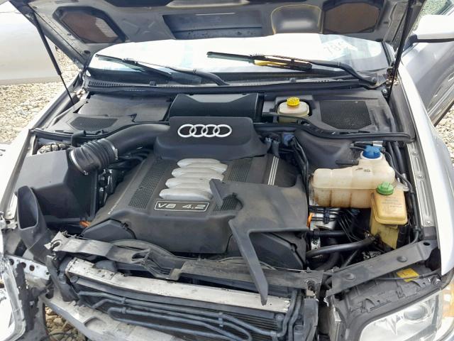 WAUML44D83N000989 - 2003 AUDI A8 L QUATT GRAY photo 7