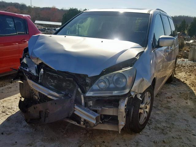 5FNRL38737B437990 - 2007 HONDA ODYSSEY EX SILVER photo 2