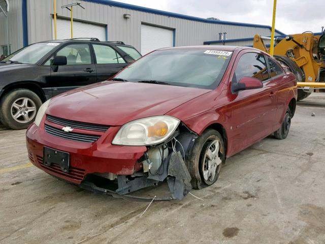 1G1AL18FX87139266 - 2008 CHEVROLET COBALT LT RED photo 2