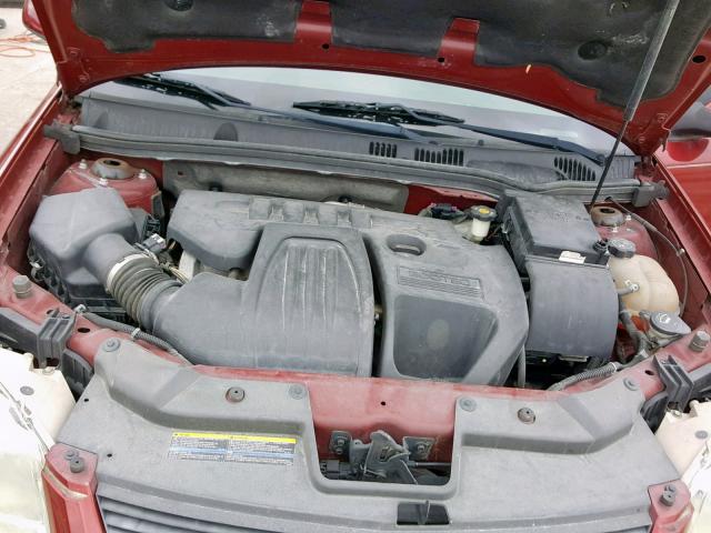 1G1AL18FX87139266 - 2008 CHEVROLET COBALT LT RED photo 7