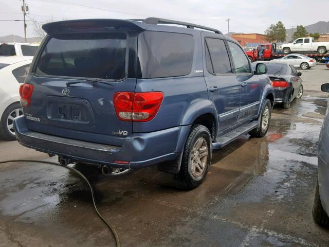 5TDZT38A56S280680 - 2006 TOYOTA SEQUOIA LI BLUE photo 4