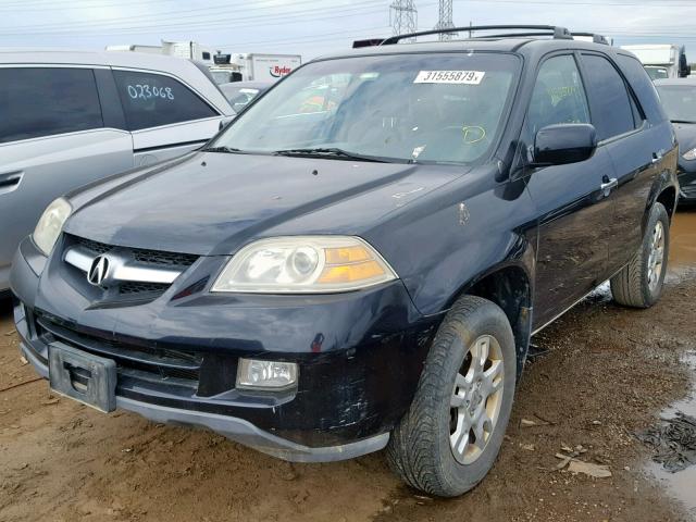 2HNYD18844H511665 - 2004 ACURA MDX TOURIN BLACK photo 2