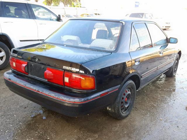 JM1BG2247L0118826 - 1990 MAZDA PROTEGE SE BLACK photo 4