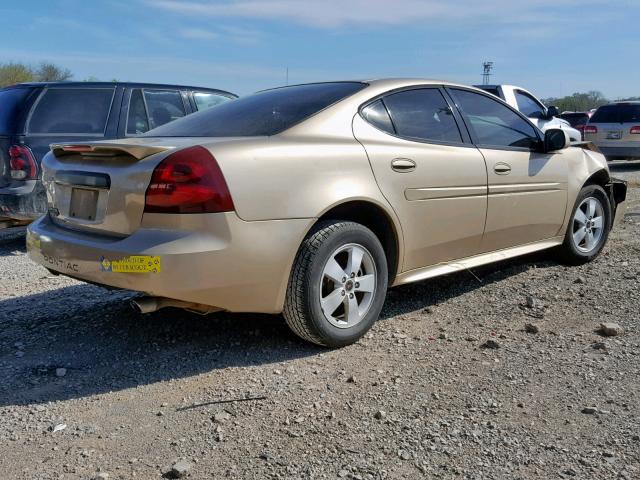 2G2WP522851341356 - 2005 PONTIAC GRAND PRIX GOLD photo 4