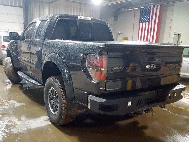 1FTEX1R64BFB28000 - 2011 FORD F150 SVT R BLACK photo 3