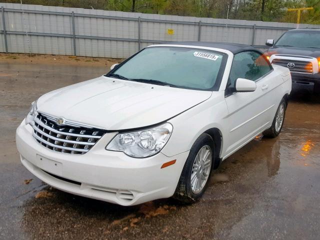 1C3LC55R78N249973 - 2008 CHRYSLER SEBRING TO WHITE photo 2