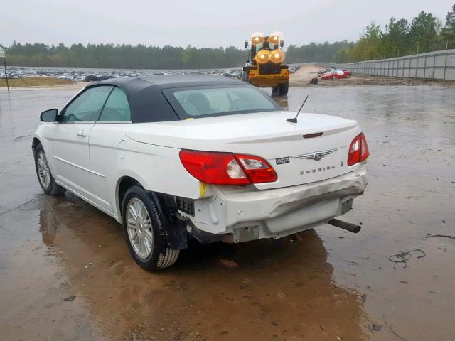 1C3LC55R78N249973 - 2008 CHRYSLER SEBRING TO WHITE photo 3