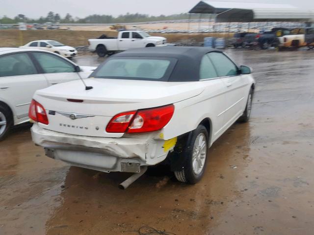 1C3LC55R78N249973 - 2008 CHRYSLER SEBRING TO WHITE photo 4