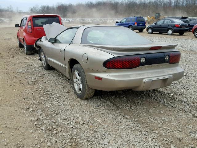 2G2FS22K612117911 - 2001 PONTIAC FIREBIRD TAN photo 3