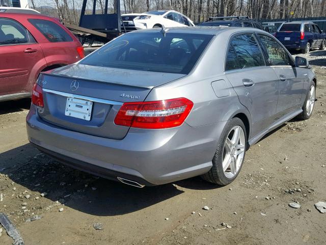 WDDHF8JB1DA746415 - 2013 MERCEDES-BENZ E 350 4MAT GRAY photo 4