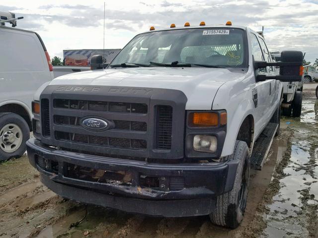 1FTSW31568EE41133 - 2008 FORD F350 SRW S WHITE photo 2
