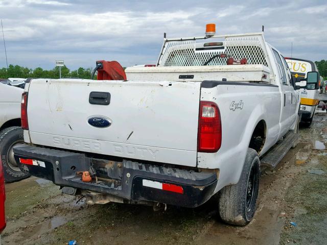 1FTSW31568EE41133 - 2008 FORD F350 SRW S WHITE photo 4