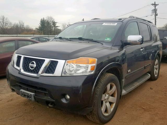 5N1AA08C88N621626 - 2008 NISSAN ARMADA SE BLACK photo 2