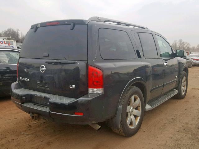 5N1AA08C88N621626 - 2008 NISSAN ARMADA SE BLACK photo 4