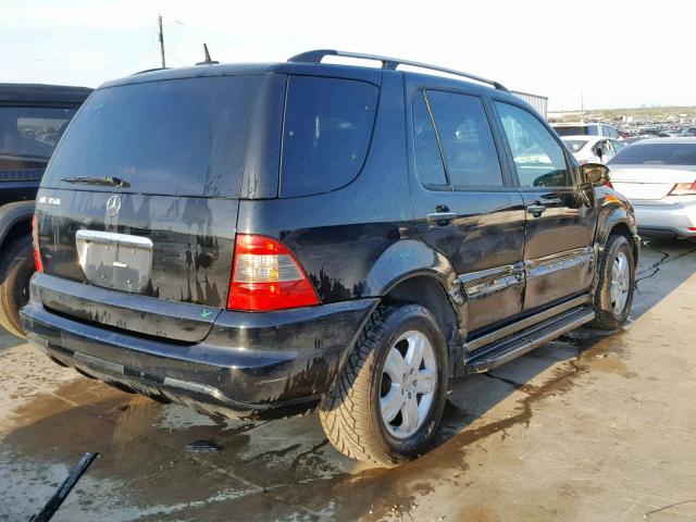 4JGAB57E15A517236 - 2005 MERCEDES-BENZ ML 350 BLACK photo 4