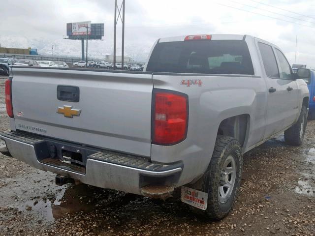 3GCUKPEC8EG180712 - 2014 CHEVROLET SILVERADO SILVER photo 4