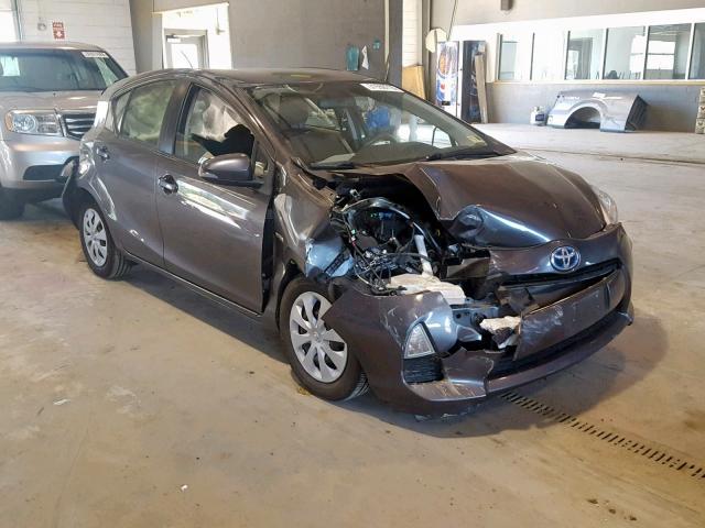 JTDKDTB32C1515120 - 2012 TOYOTA PRIUS C GRAY photo 1