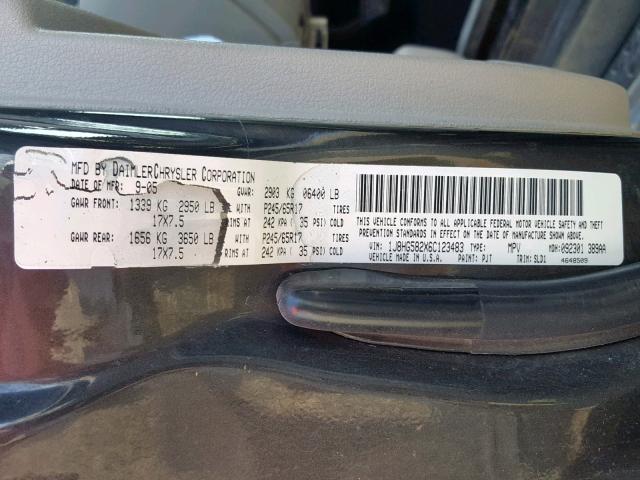 1J8HG582X6C123483 - 2006 JEEP COMMANDER GRAY photo 10