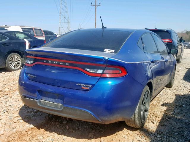 1C3CDFAH0DD290445 - 2013 DODGE DART SE BLUE photo 4