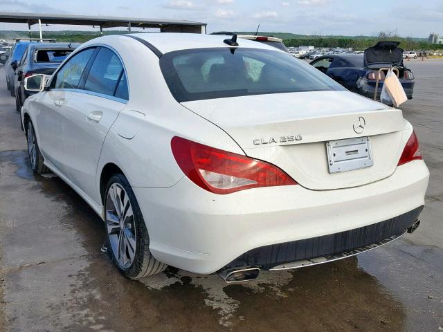 WDDSJ4EB6GN312317 - 2016 MERCEDES-BENZ CLA 250 WHITE photo 3