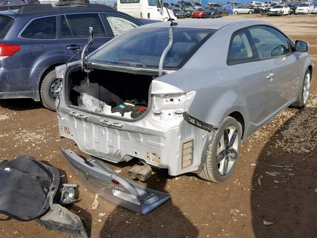 KNAFW6A30A5126042 - 2010 KIA FORTE SX SILVER photo 4