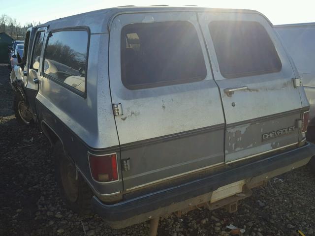 1GNGV26K91F114771 - 1990 CHEVROLET SUBURBAN V SILVER photo 3