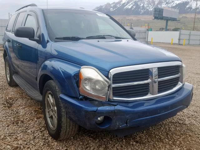 1D4HB48N16F181512 - 2006 DODGE DURANGO SL BLUE photo 1