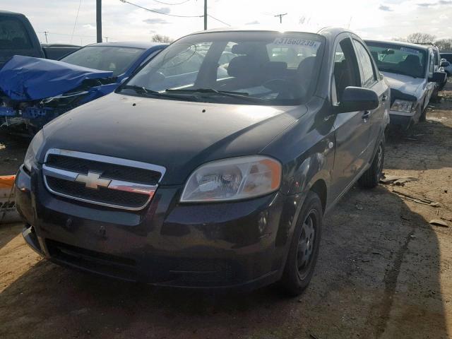 KL1TD56628B237624 - 2008 CHEVROLET AVEO BASE Қара фото 2