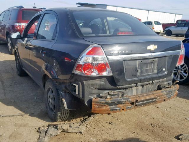 KL1TD56628B237624 - 2008 CHEVROLET AVEO BASE Қара фото 3