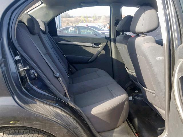 KL1TD56628B237624 - 2008 CHEVROLET AVEO BASE Қара фото 6