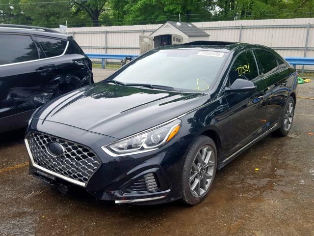 5NPE34AB1JH675588 - 2018 HYUNDAI SONATA SPO BLACK photo 2