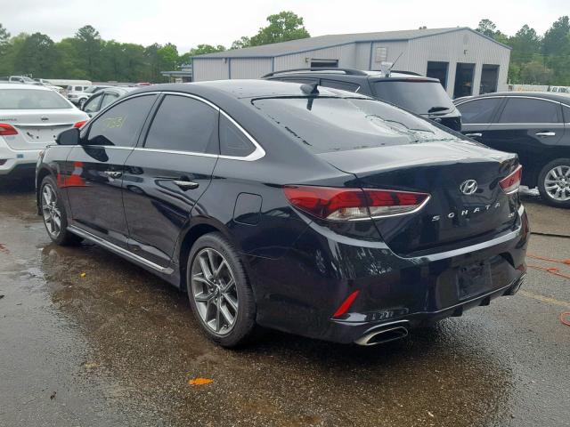 5NPE34AB1JH675588 - 2018 HYUNDAI SONATA SPO BLACK photo 3