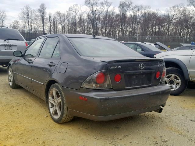 JTHBD192120062614 - 2002 LEXUS IS 300 CHARCOAL photo 3