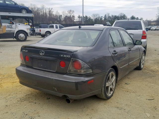 JTHBD192120062614 - 2002 LEXUS IS 300 CHARCOAL photo 4