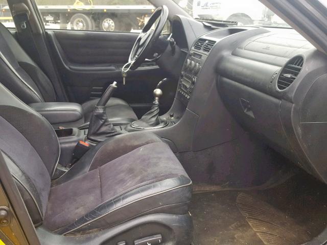 JTHBD192120062614 - 2002 LEXUS IS 300 CHARCOAL photo 5