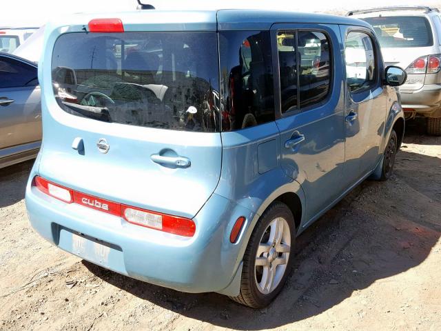 JN8AZ2KR3AT168365 - 2010 NISSAN CUBE BASE BLUE photo 4