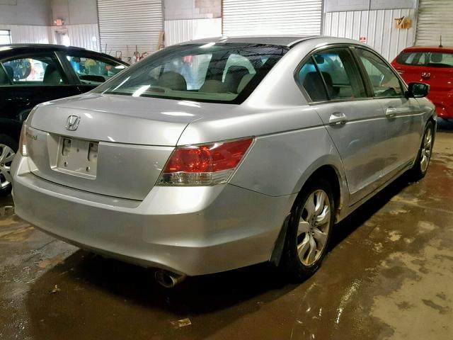 1HGCP26858A046156 - 2008 HONDA ACCORD EXL SILVER photo 4