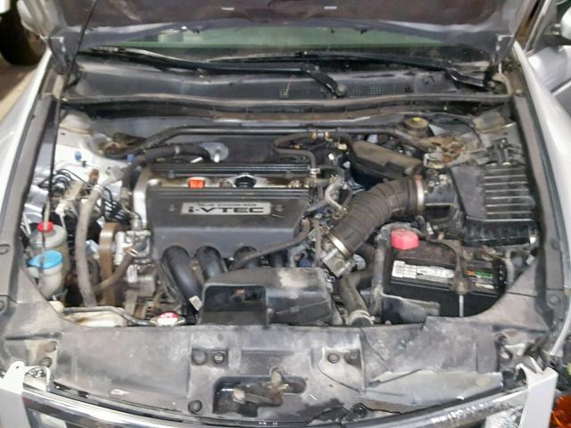 1HGCP26858A046156 - 2008 HONDA ACCORD EXL SILVER photo 7