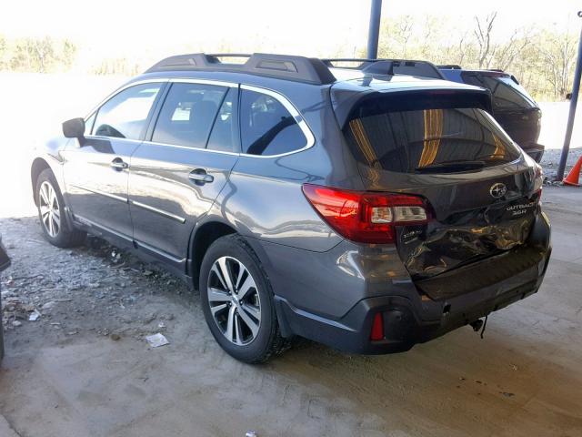 4S4BSENC6J3234769 - 2018 SUBARU OUTBACK 3. GRAY photo 3