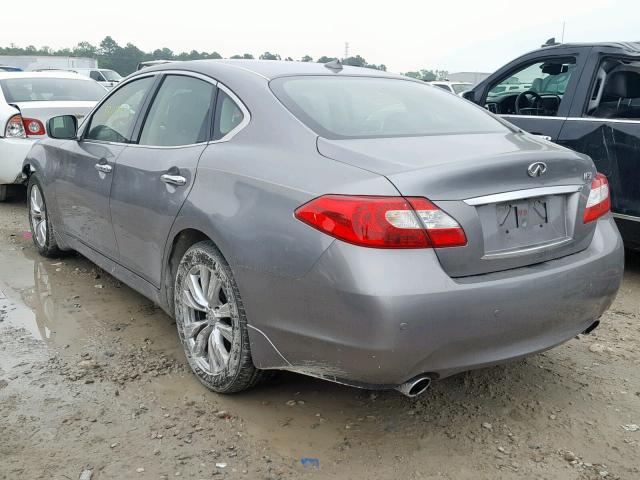 JN1BY1AP3DM511531 - 2013 INFINITI M37 GRAY photo 3