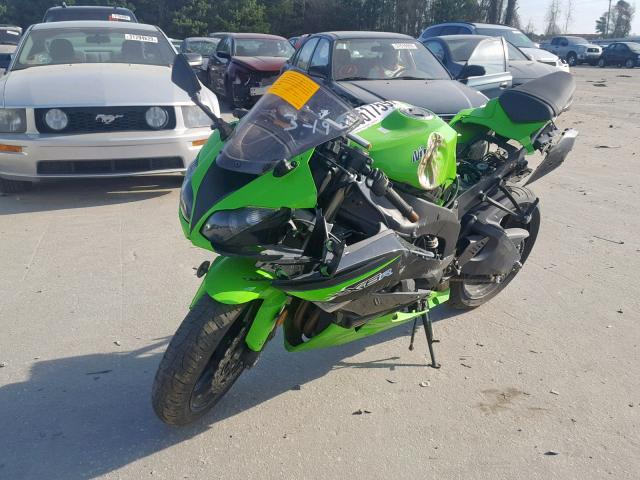 JKAZX4R17CA035567 - 2012 KAWASAKI ZX600 R GREEN photo 2