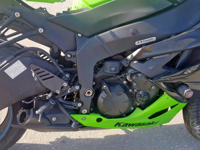 JKAZX4R17CA035567 - 2012 KAWASAKI ZX600 R GREEN photo 7