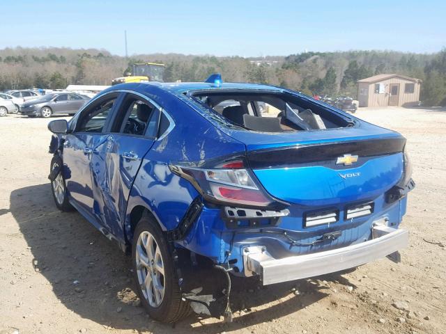 1G1RD6S52HU203993 - 2017 CHEVROLET VOLT PREMI BLUE photo 3