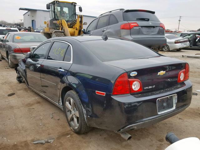 1G1ZC5E0XCF285286 - 2012 CHEVROLET MALIBU 1LT 黑色 照片 3