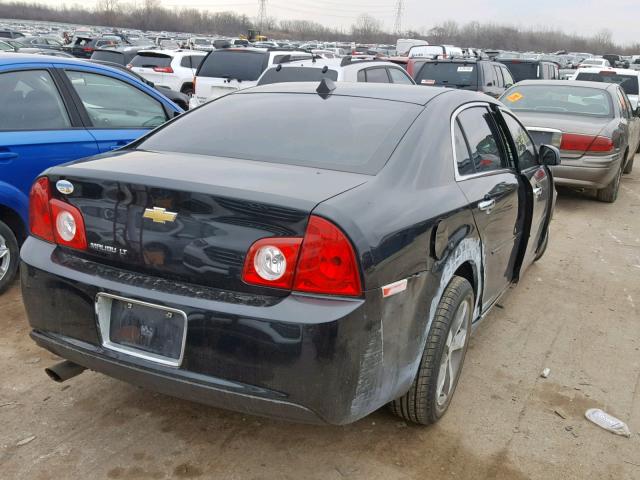 1G1ZC5E0XCF285286 - 2012 CHEVROLET MALIBU 1LT 黑色 照片 4