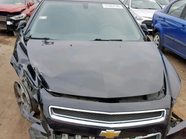 1G1ZC5E0XCF285286 - 2012 CHEVROLET MALIBU 1LT 黑色 照片 7