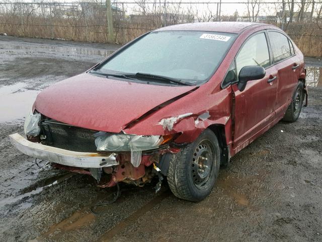 2HGFA153X6H006426 - 2006 HONDA CIVIC DX RED photo 2