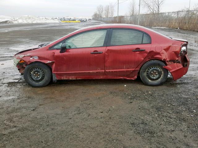 2HGFA153X6H006426 - 2006 HONDA CIVIC DX RED photo 9